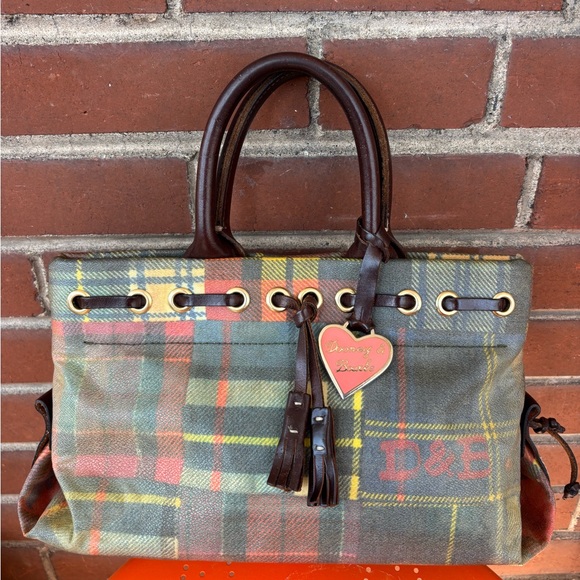 Dooney & Bourke Handbags - Dooney & Bourke Multicolor Plaid Tote